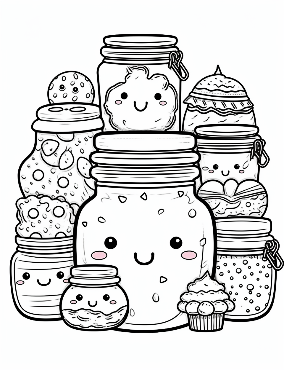 kawaii cookie cliparts