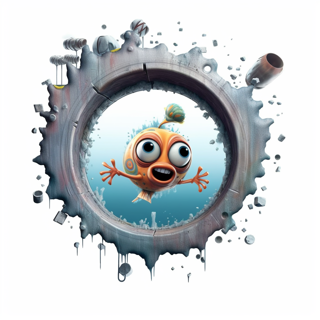 fish swim cliparts
