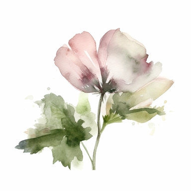 watercolor, a piece of botanical item clipart, faded barely visible color