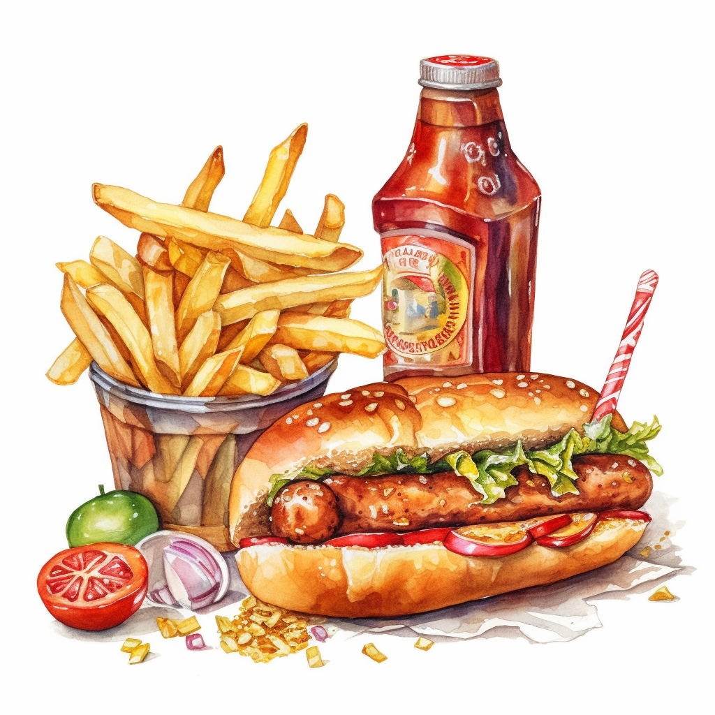 hotdog clipart