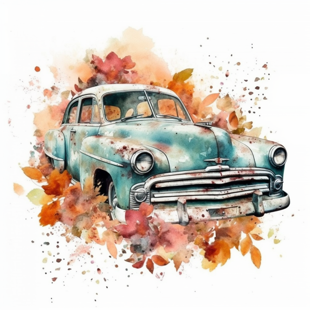 leaves car cliparts