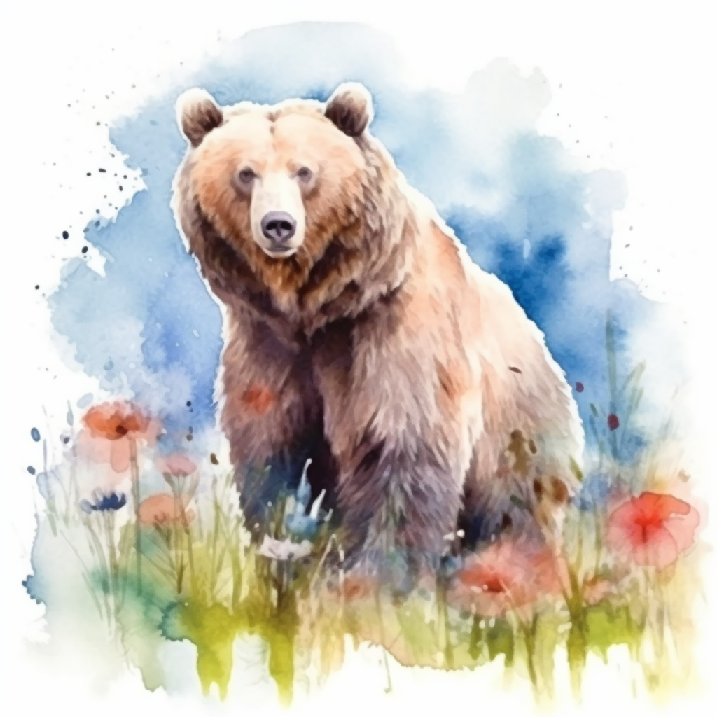 bear shadow cliparts