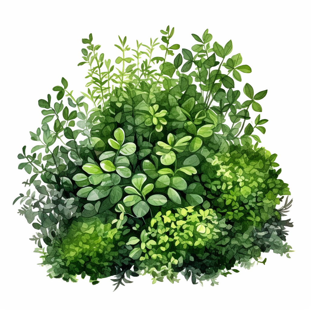 green bush cliparts