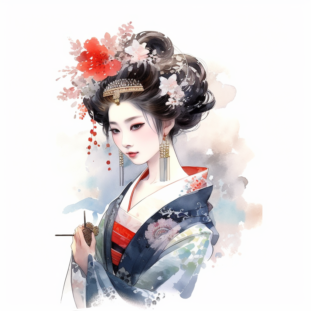 geisha cliparts