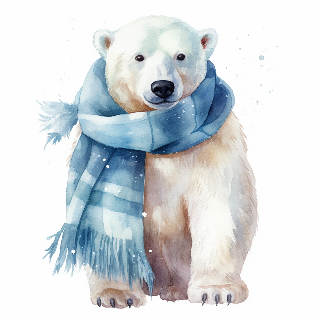 christmas bear cliparts
