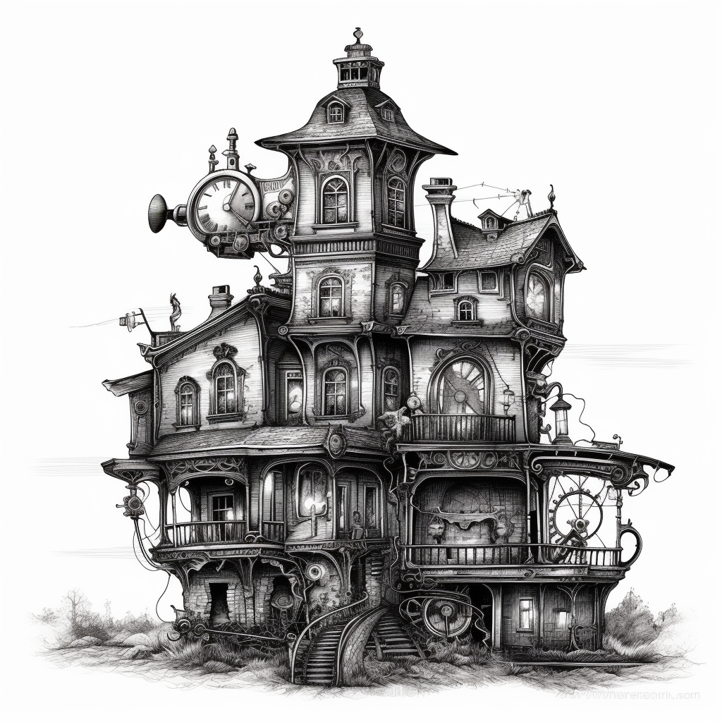 horror house cliparts