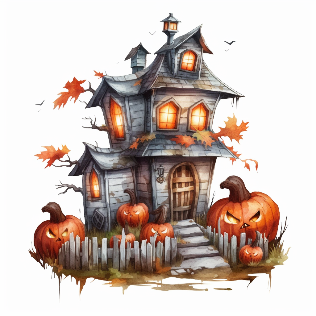 haunted house clipart