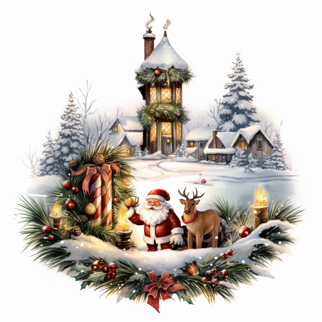 advent wreath clipart