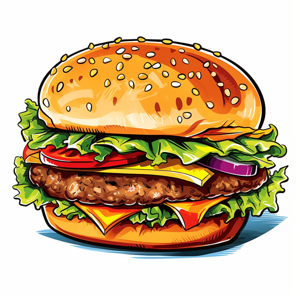 hamburger patty cliparts