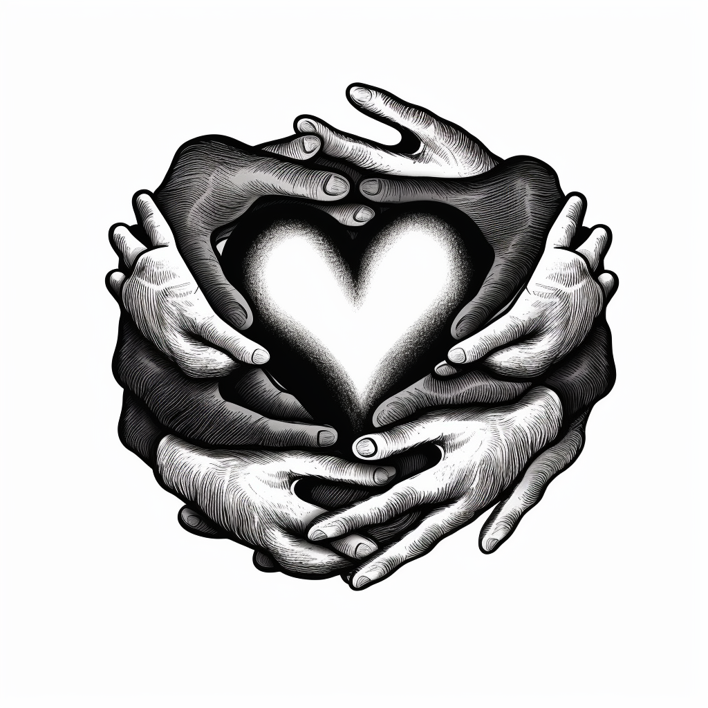 holding heart cliparts
