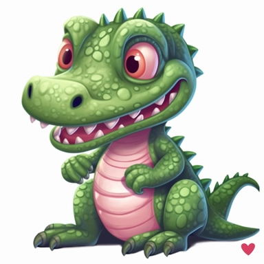 Baby Alligator Clipart