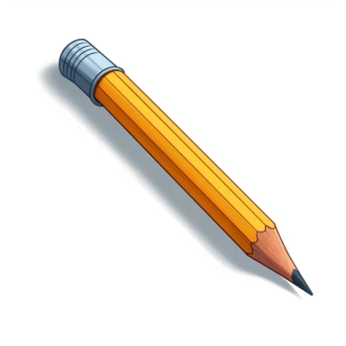Pencil clipart, flat colors, cartoon-like, inspired by MS Paint, simple and distinctive, no shading detail realistic