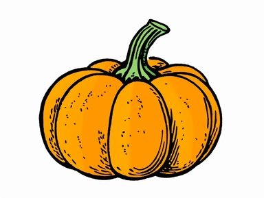 1 Pumpkin Clip art, Simplified,