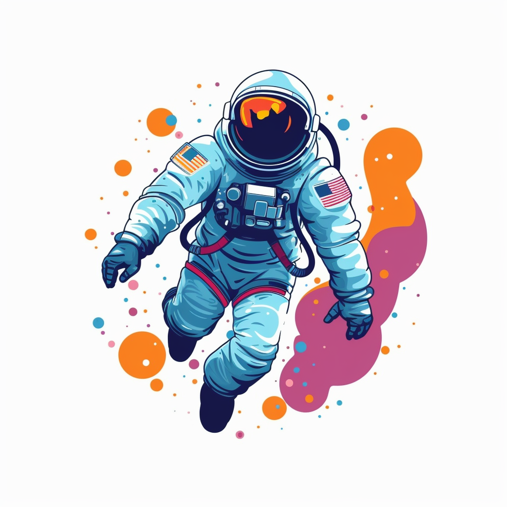 astronaut cliparts vector