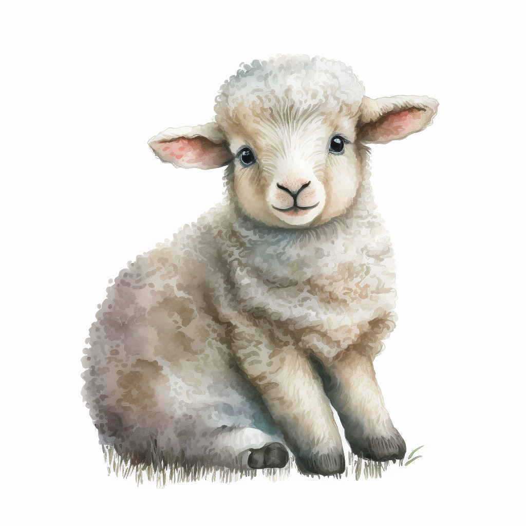 baby sheep cliparts