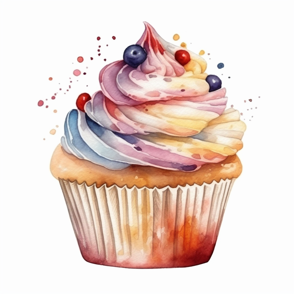 cartoon cupcake clipart