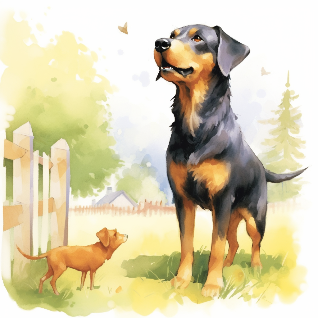 colorful dog cliparts