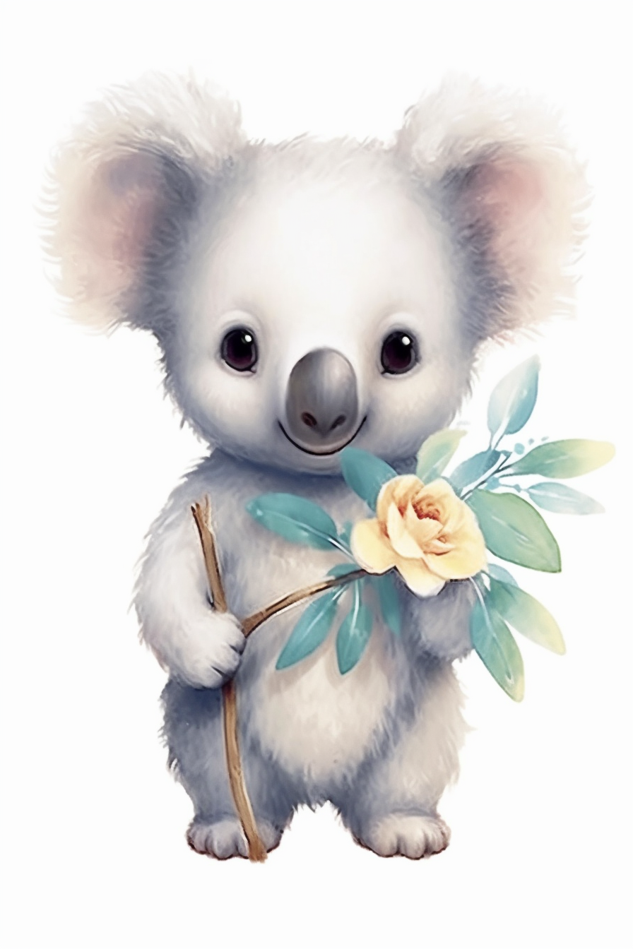 happy koala cliparts
