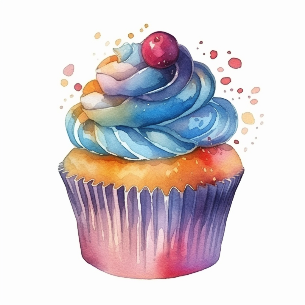cartoon cupcakes clipart