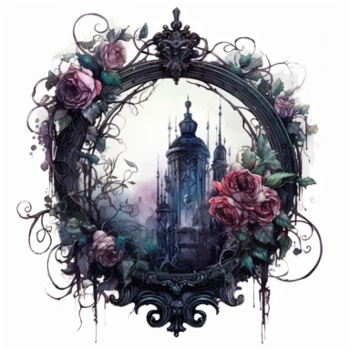 Step into a world where the ethereal beauty of watercolors meets the dark allure of Gothic aesthetics. Create an extraordinary collection of Gothic floral arrangements in clipart form, each brushstroke capturing the delicate balance between light and shadow. Infuse the artwork with elements inspired by Gothic literature and art, intertwining roses, thorns, and dark foliage with intricate details like antique keys, winding vines, and elegant candelabras. Choose a vivid color palette that juxtapos