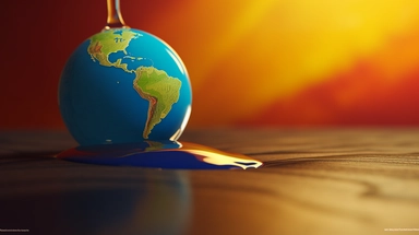 a close up of a water droplet with a globe in the background, (art station), clipart, dying earth, featured on shutterstock, aliased, flat matte art, by Tomek Setowski, water damage, connectedness, commercial banner, earth visible below, emotional release, 3dcg, 2019, clipart icon