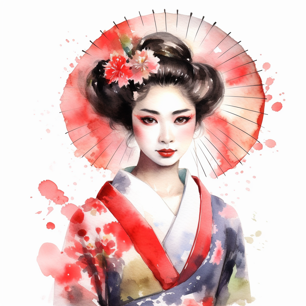 geisha cliparts