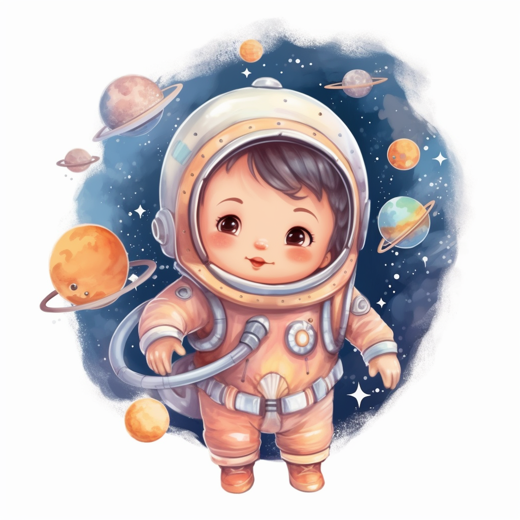 astronaut girl cliparts