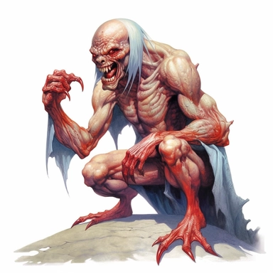 evil horror grotesque mutant creepy despair clipart, white border, Gregoire Guillemin, Frank Frazetta, gerald brom, white background