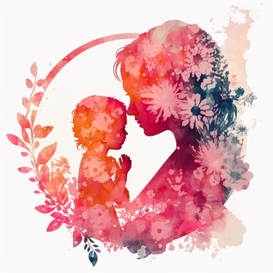 mother's day. flower watercolor mother. mother. maternal love. happy mother's day. silhouette mother's day fine brushwork. drawing love. pink. warmth. flowers and blossoms. mother and child silhouette. festival. family affection. mother's day silhouette. mother silhouette. carnation. flower. plant .watercolor clipart.mother holding baby.mother and child.gradient.watercolor smudge silhouette.mother's day flower.mother's day carnation gift.carnation flower.mother's day carnation.greeting card.flor