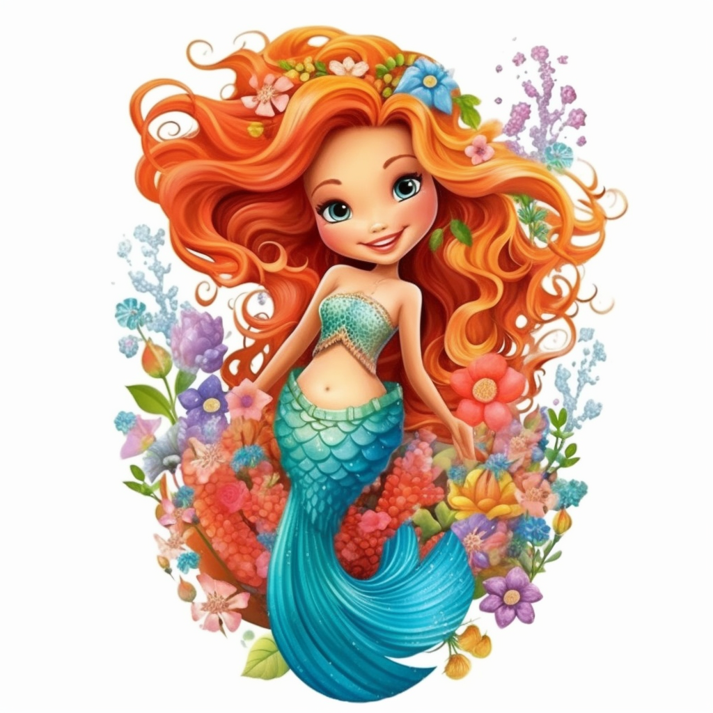 flower hair cliparts