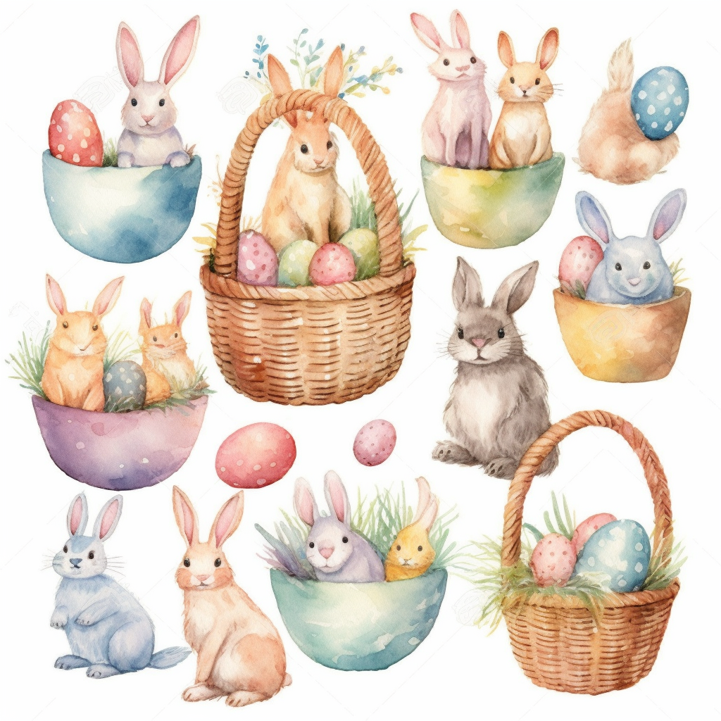 easter rabbit clipart