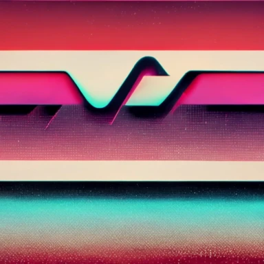 logo, clipart, DIGITAL METHODS, synth wave, retro, rendered in hudini