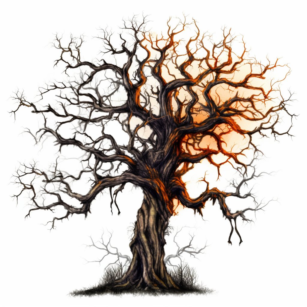 halloween trees cliparts