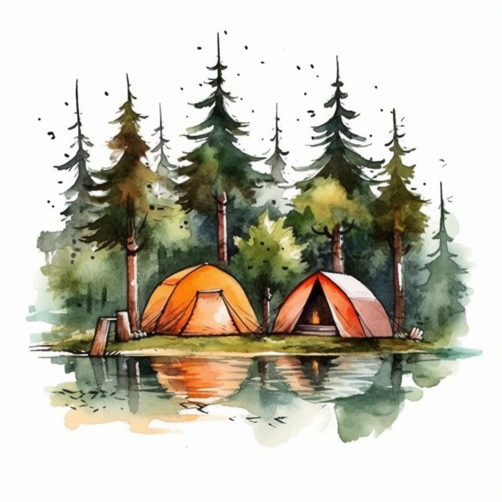 camping shirt cliparts