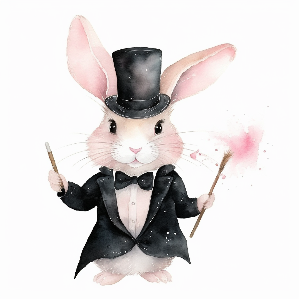 magic bunny cliparts