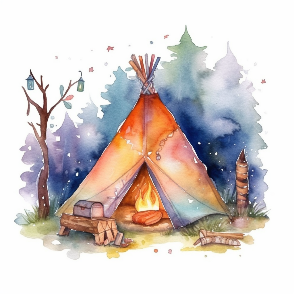 camp tent cliparts