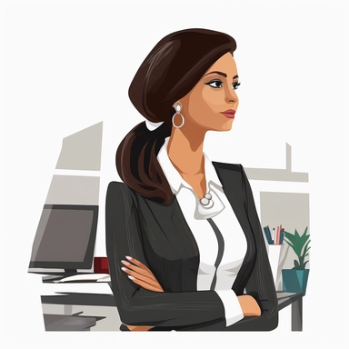 Female Entrepreneur, financial women, clipart , vector,illustration, on white background