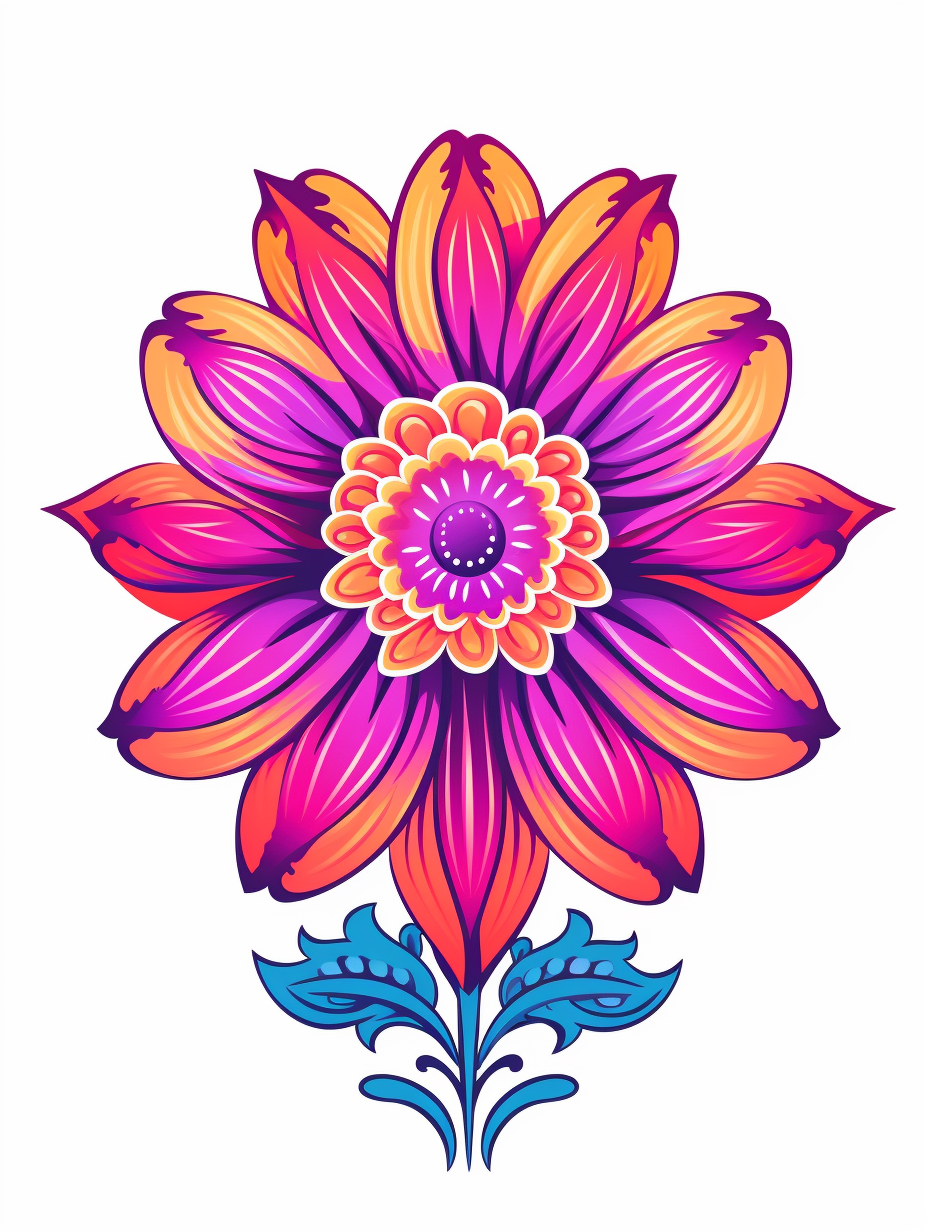 hot flower cliparts