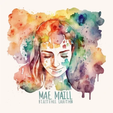 watercolor clipart of mental health