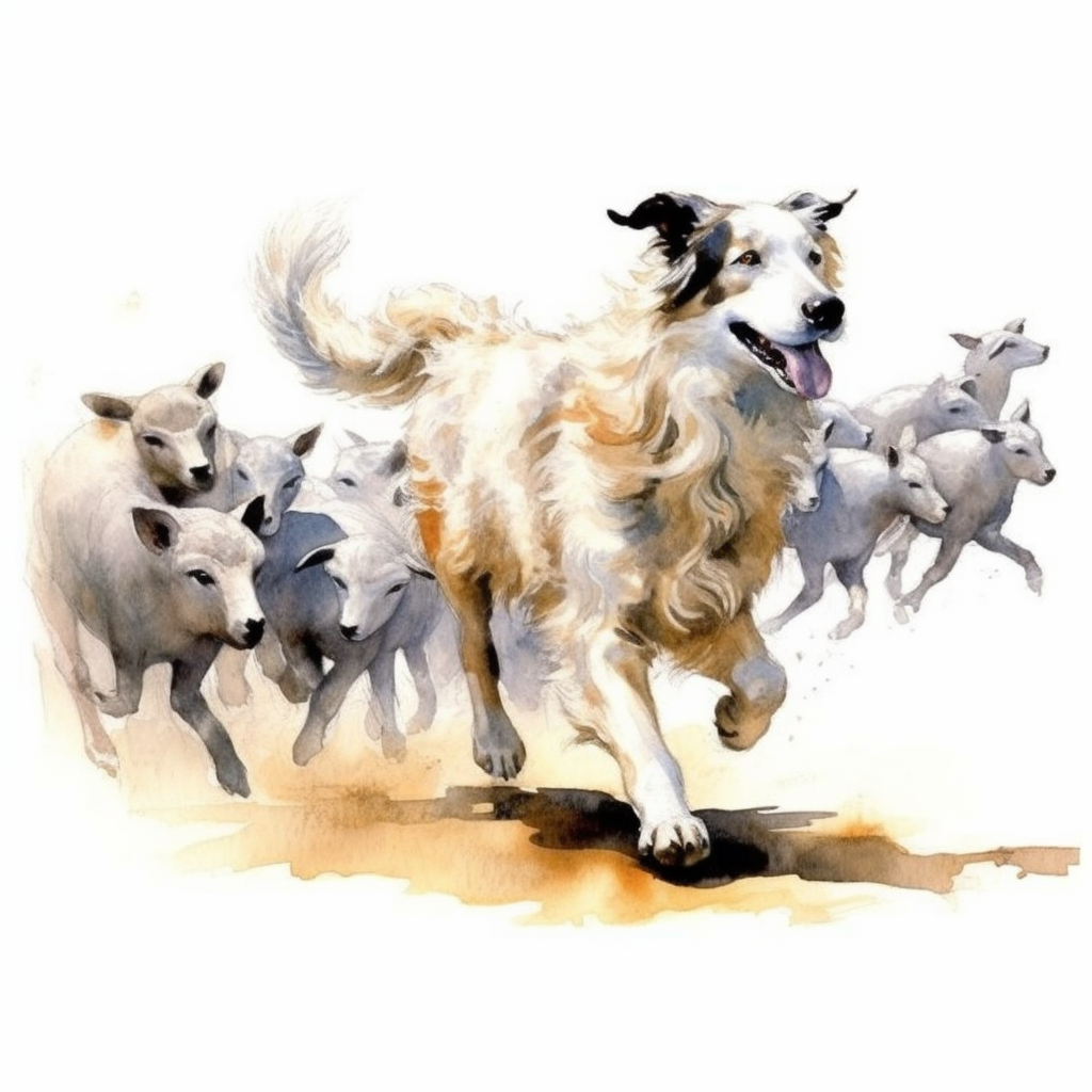dog running clipart