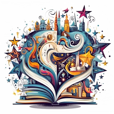 creepy book of magic with with crescent moon and stars clipart, fantasy, detailed, white background, illustration painting, collaged constructions, digital art, watercolor, in the style of sculptural and geometric, forced perspective drawings, Geometric brushstrokes form an intriguingly abstract, painterly figure, Pablo Picasso, Wassily Kandinsky,