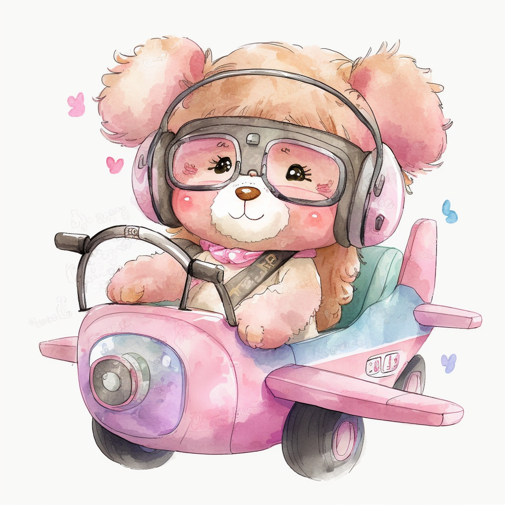 cute plane cliparts