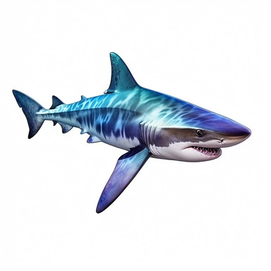 a single clipart image png graphic of a Hyper Realistic Aquatic Vibrant Oceanic ground sharks Clipart Ocean Animals, Sea Life