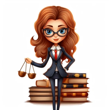 lawyer woman character clipart working white background no caption