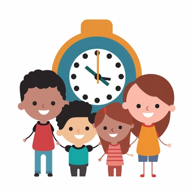 wait time symbol for kids small group discussion clipart removebg
