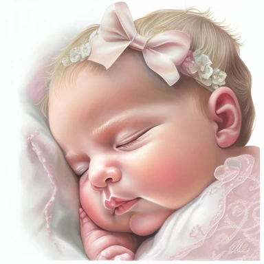 clipart, no background, newborn baby, pastel