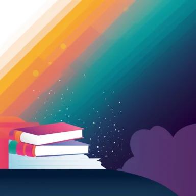 a plain background for an education poster, gradient, shapes, colorful, education, learning, clipart