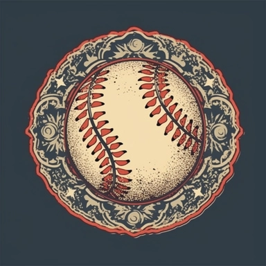 vintage retro baseball ball clipart for t-shirt design