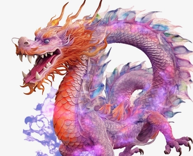 the dragon transparent background, purple dragons transparent background png clipart, in the style of jerry pinkney, oriental ism, michael whelan, light purple and orange, rtx on, xu bing, pseudo-realistic