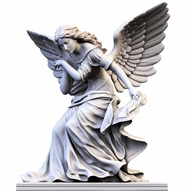 clipart of an angel statue, white background, roman style, greek style, in the style of mike deodato, neo-mosaic, comic art, pompeo batoni, dimensional illusion, antonio donghi, neogeo, detailed comic book art, marble, uhd image, detailed comic book art, marble, uhd image, bold colorism